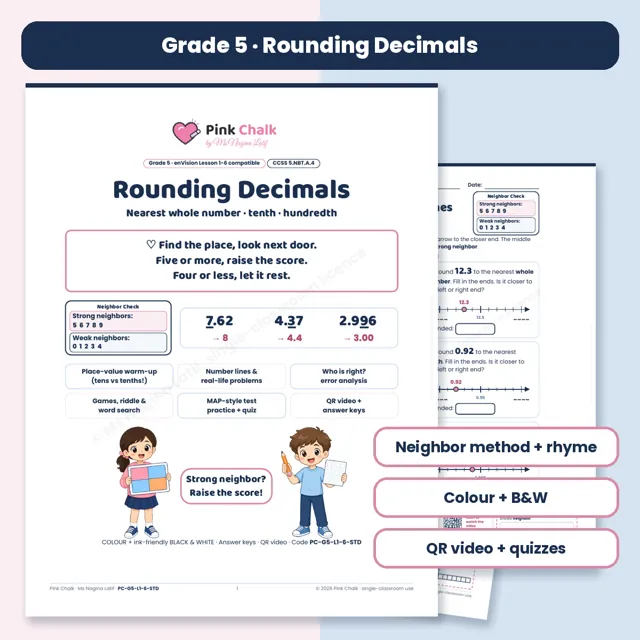 Rounding Decimals cover
