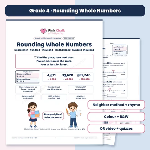 Cover: Rounding Whole Numbers